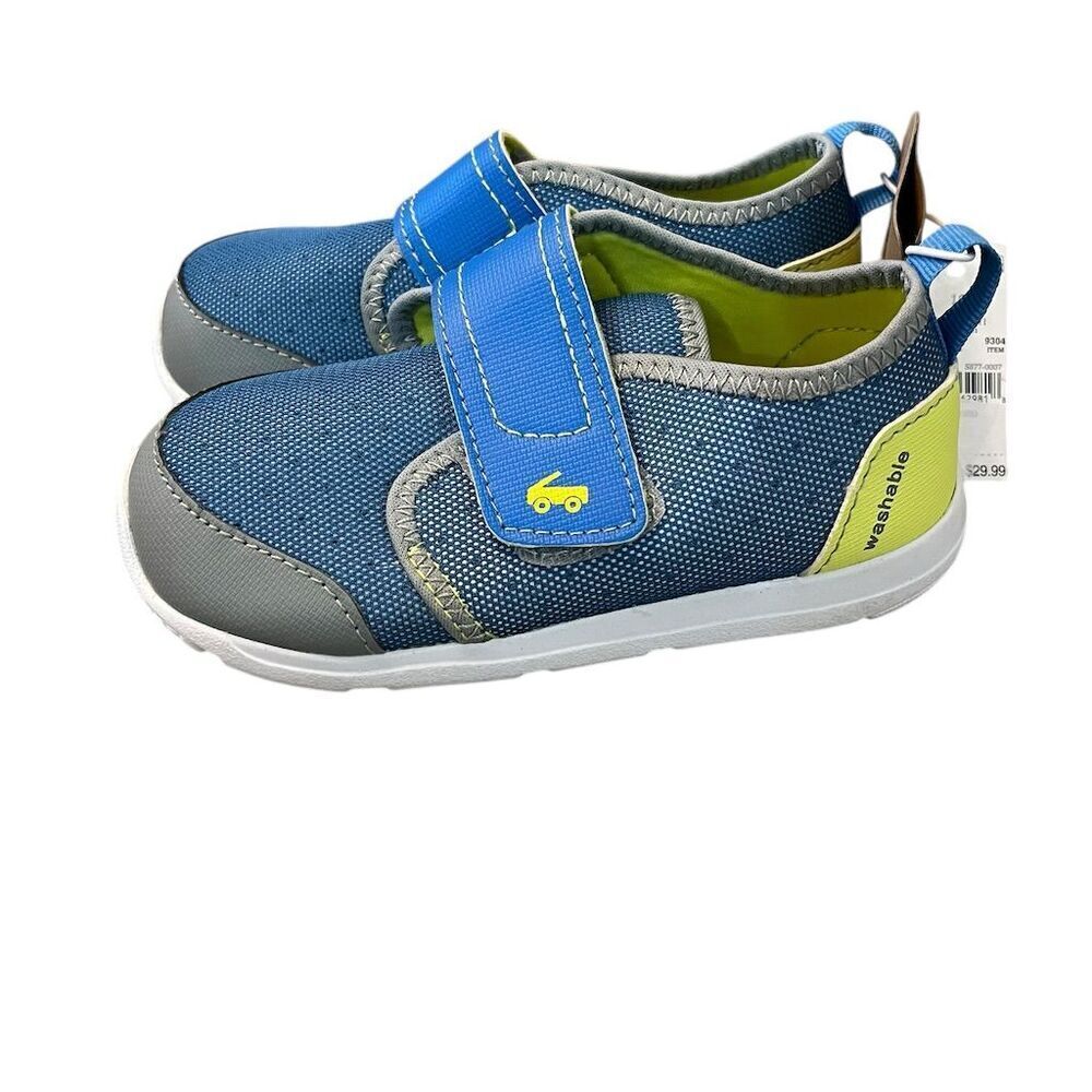See Kai Run Toddler Water Shoes Blue Multi Hook‎ & Loop Closure